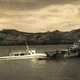 El barco remolcado en 1955. Wikimedia Commons